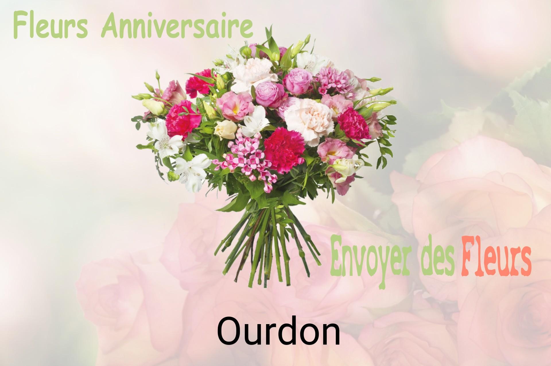 Bouquet de fleurs d’anniversaire livré à Ourdon